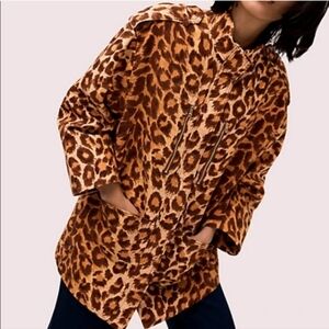 KATE SPADE panthera cheetah coat NWT Large